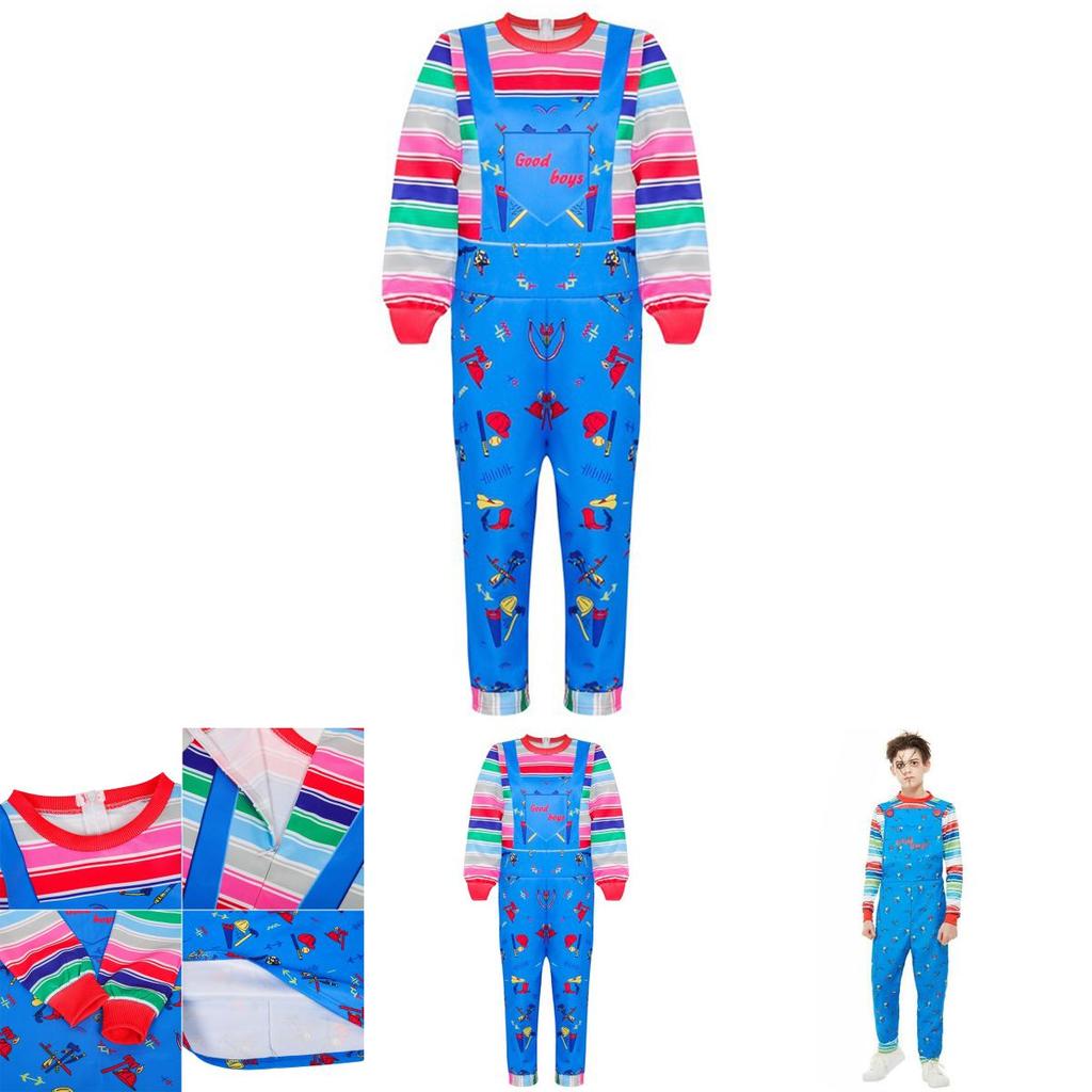 Delightful Child's Play Licensed Chucky Costume With Soft Material Suit
