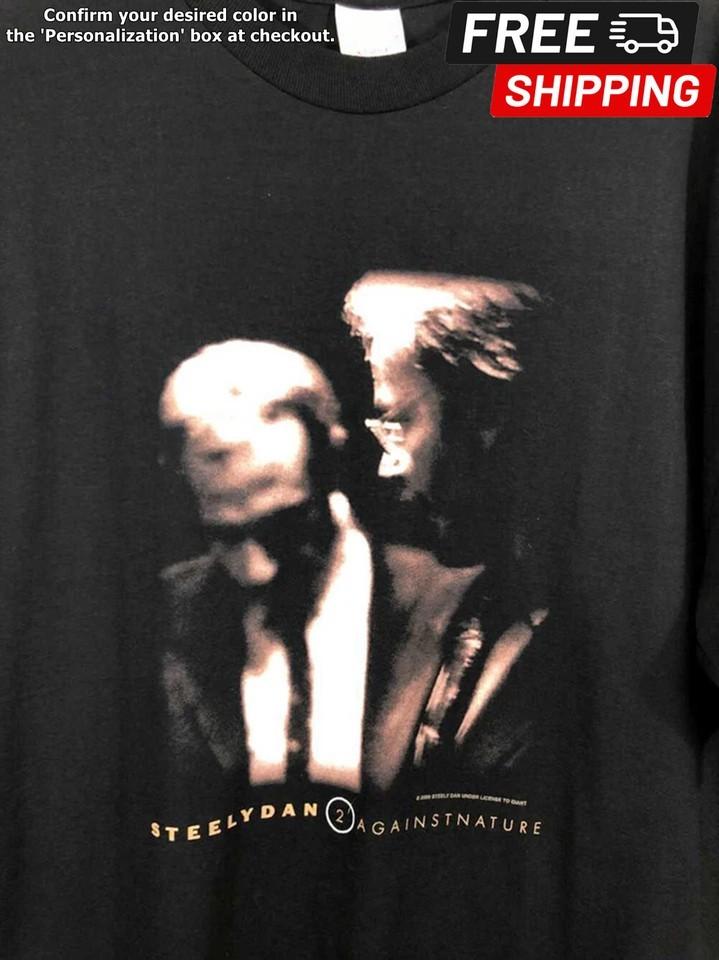 

Remake Steely Dan 2 Against Nature 2000 Tour TShirt gift for fancotton Unisex T-Shirt M