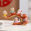 Xile Wufu God of Wealth Figurines for Home and Office Decoration