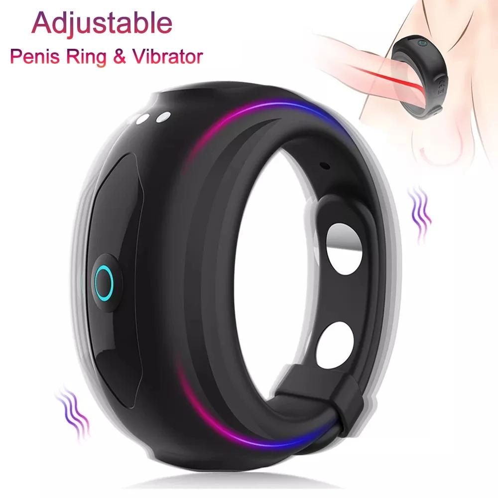 Vibrator Cock Ring Sextoys für Ejakulation Penisring Sex Werkzeug für Männer Vibrierender Penisring Dick Cover Erwachsene Sexspielzeug Paar Spiel