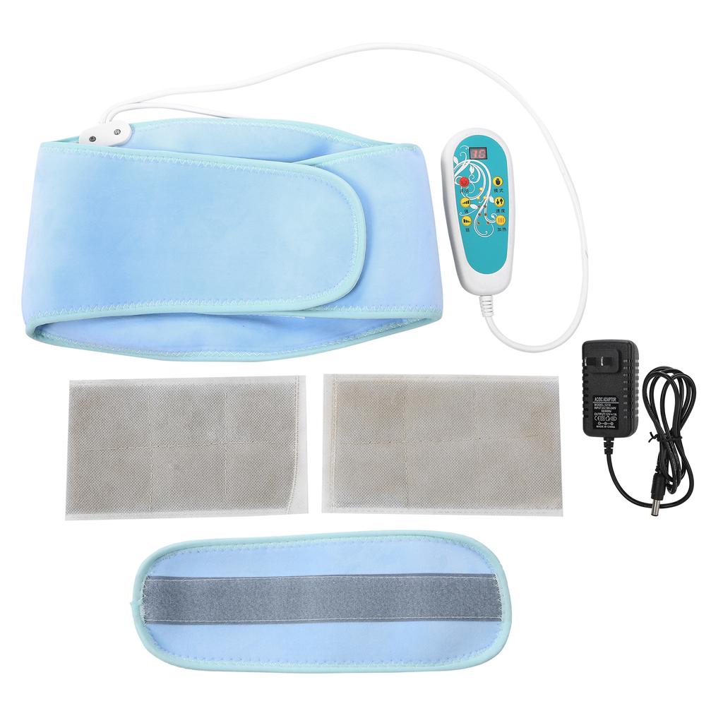 Electric Waist Heating Belt Moxibustion Vibrating Belly Massager Waist Belt 100‑240VUS Plug 100‑240V