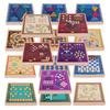 Brangdy Chinese Style 22-in-1 Wooden Educational Board Game Set