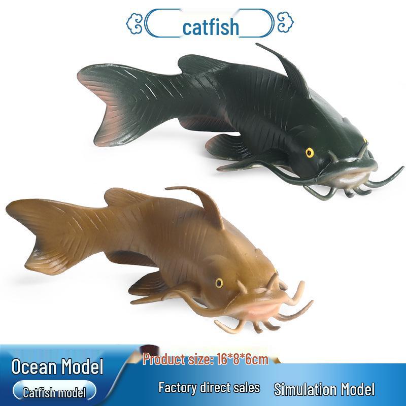 Children's Cognitive Catfish Model Toy - Whiskered Freshwater Fish Ornament