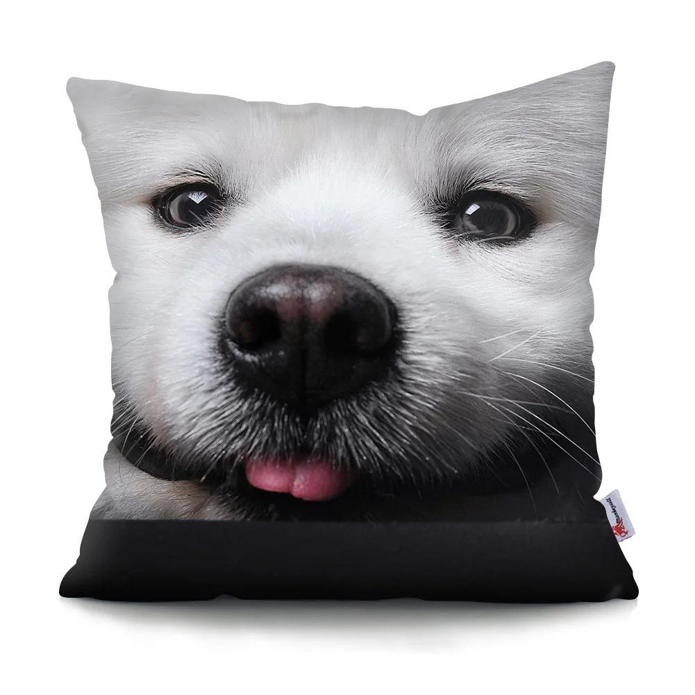 Cute Dog Animal Decorative Pillowcase Living Room Office Ornaments Home Pillowcase