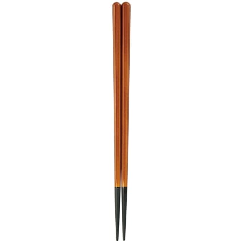 Fukui Craft Hexagonal Wood Grain Chopsticks, Shunkei Lacquer, 22.2cm [Dishwasher, Dryer, and Microwave Safe] ZA-028851