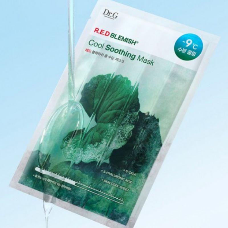 Dr.G Red Blemish Cool Soothing Mask Sheet 10 Sheets