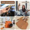 Wrist Lane Yard Keychain 200mm Blade Strap Gold Buckle Keychain Unisex for Car ID Beige [uxcell] Keys, Cards, Wallets,