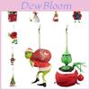 Grüner pelziger Weihnachtsbaumschmuck Acrylmaterial Cartoon-Stil Festliche Dekoration