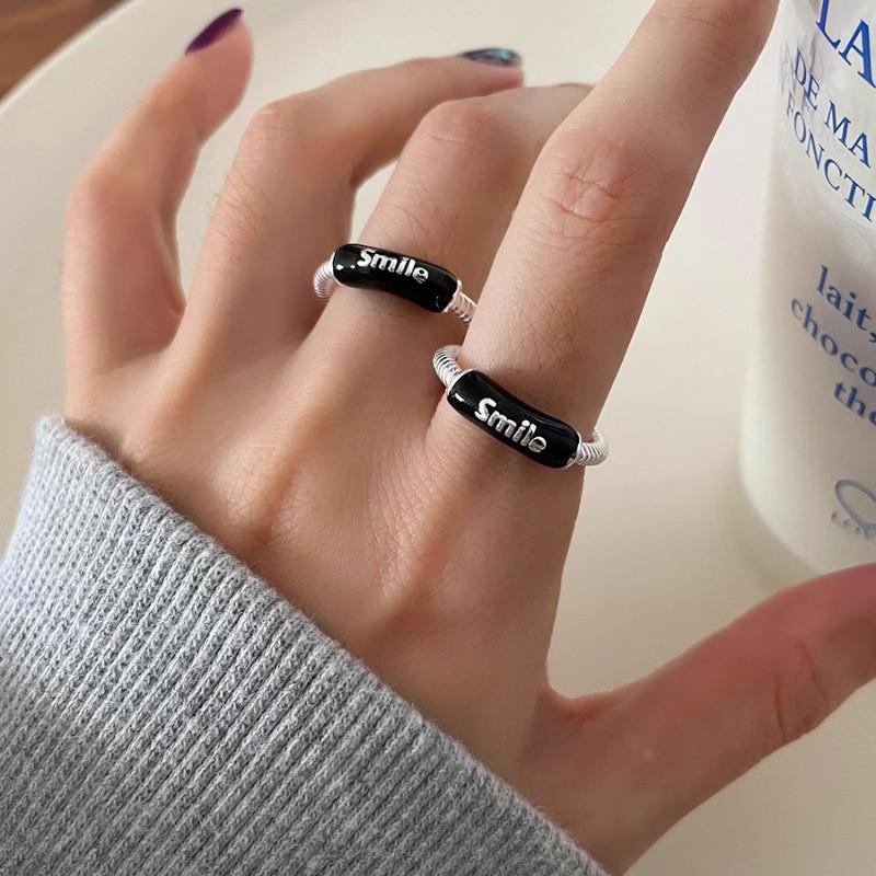 Chic Adjustable Copper Ring For Women Stylish Geometric Design With High-end Feel 2024 Spring Collection