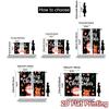 2D Flat Printing  JIT 2pcs   Curtains (Without Rod) Festive Cheer(3) Chic Curtains&Drapes Durable 100% Polyester Fabric Curtains