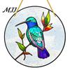 Colorful Garden Hanging Decoration Hummingbird Wall Decoration, Stained Acrylic Suncatcher for Window Natural Atmosphere Decor Decor, Decorative