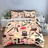 Makeup Pattern Bedding Set Bedding Duvet Cover Set Duvet Cover Pillowcases (1 * Duvet Cover 2 * Pillowcases, Without Duvet Insert)