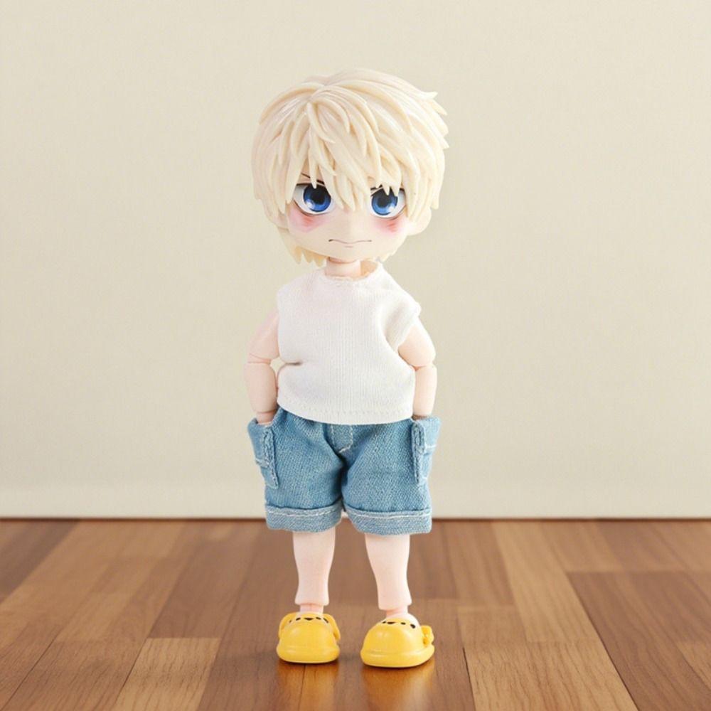 1 Pair Round Toe Ob11 Doll Slippers Simulation Silicone puppy slippers  Kids Gift
