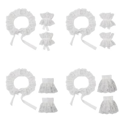 Spitze Dekorativer Kragen Manschetten Set Anime Event Treffen Halsbekleidung Kostümzubehör Für Mode Cosplay Enthusiast