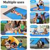 Beach Blanket, Extra Large Sandree Picnic Blanket Compact for 6-7 Persons Waterproof Quick Drying Beach Mat, Pocket Picnic Sheet for Outdoor Travel