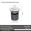 IP65 Waterproof Commercial Ceiling Spotlight for Hotels and Plazas