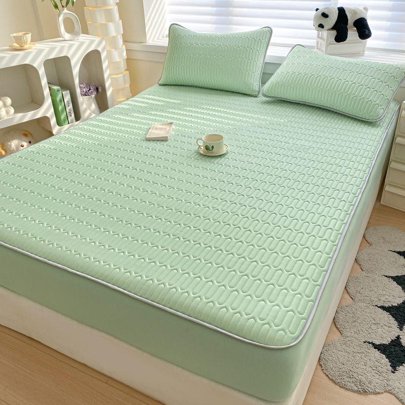 Nezha 2 bed cover latex mat three-piece set summer machine washable summer cooling mat air conditioning soft non-slip mat