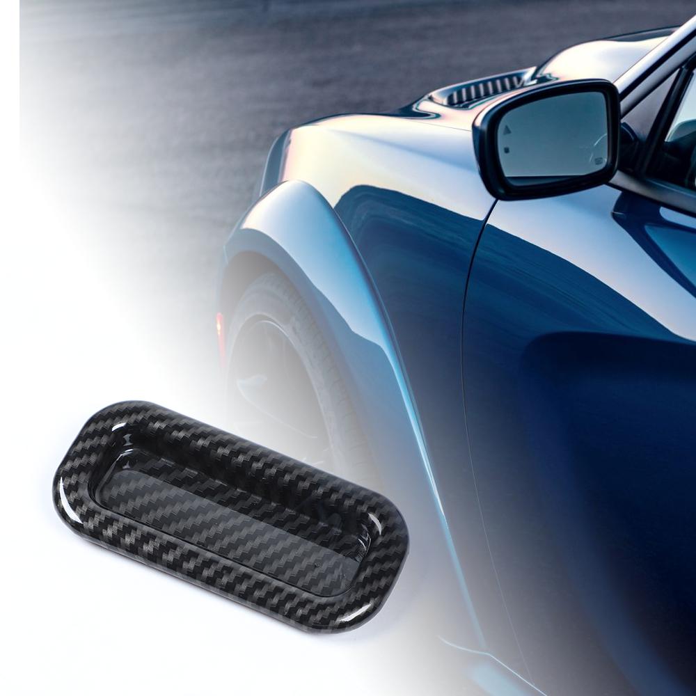 Roof Skylight Handle Bowl Cover Trim Bezel For Dodge Charger 2011+ Carbon Fiber