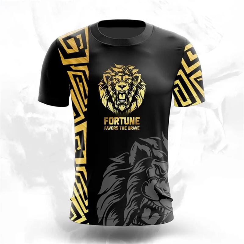 Summer Round Neck 3D Russian Flag Print Top Fashionable Casual Short Sleeved Men's T-shirts