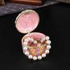 Handcrafted Enamel Butterfly Jewelry Case With Multi Functional Storage Space And Sturdy Metal Structure