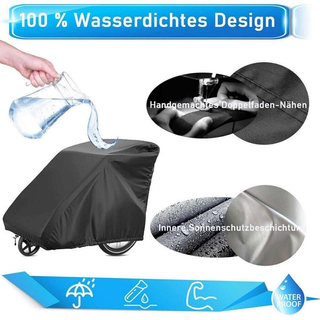 210D bicycle cover bicycle shed bicycle protective cover 140*85*100cm waterproof