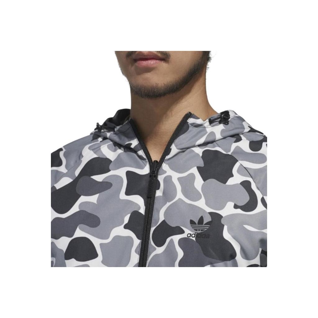 Adidas Originals Camouflage Patchwork Sports Jacket Men Jacket Black DN8041