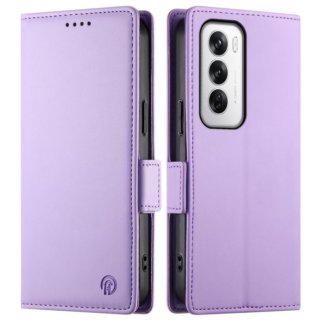 DF-010 For Oppo Reno12 5G (Global) Wallet Phone Case Stand PU Leather Flip Cover