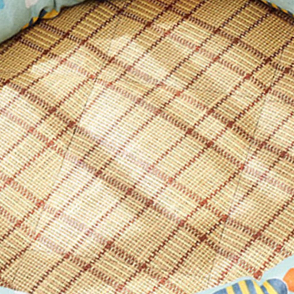 Rundes Haustierkühlbett Cartoon-Druck Haustierschlafbett Sommer Atmungsaktive Haustiermatte für Hunde Katzen