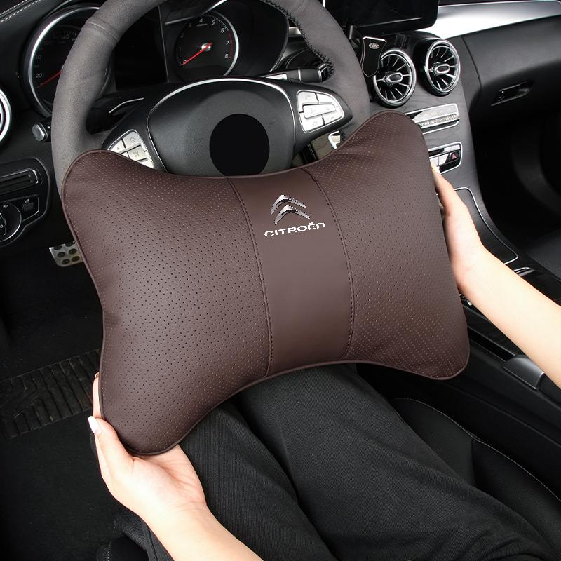 Car Seat Headrest Lumbar Support Neck Pillow Spine Protector Accessories For Citroen Aircross C4 C3 C5 C1 C2 Berlingo Celysee