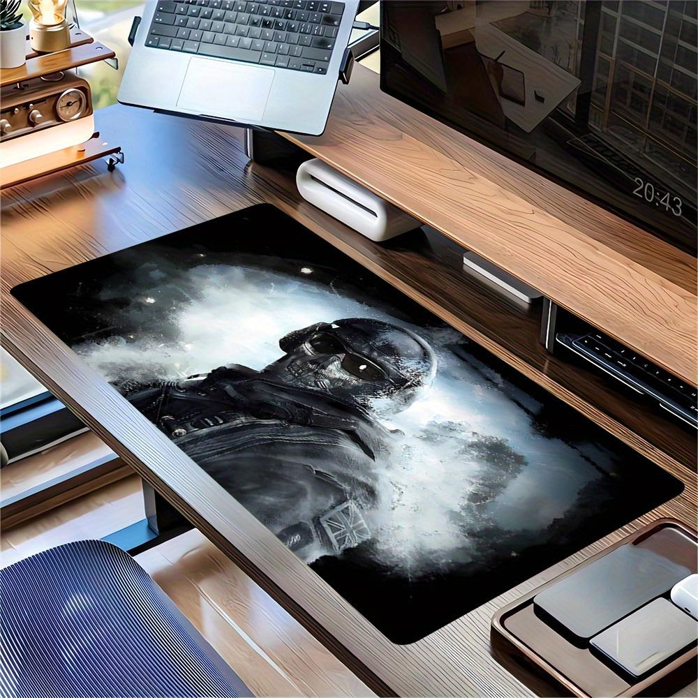 1pc Large Gaming Mouse Pad, UV Reactive Non-Slip Desk Mat, Washable PolyesterSoldier, Stealth, MaskedComputer Pad with Vibrant Game Machine