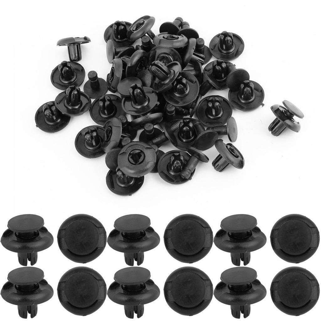 uxcell Rivet Clips, Fasteners, Trim Clips, Panels, Retainers, For Cars, Doors, Hole Diameter, 0.3 inches (7.5 mm), Black, 30 Pieces