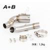 For KTM RC125 RC200 250 ADV 250 DUKE 390 ADV 390 DUKE exhaust  Pipe Motorcycle Exhaust link pipe adv390 exhaust