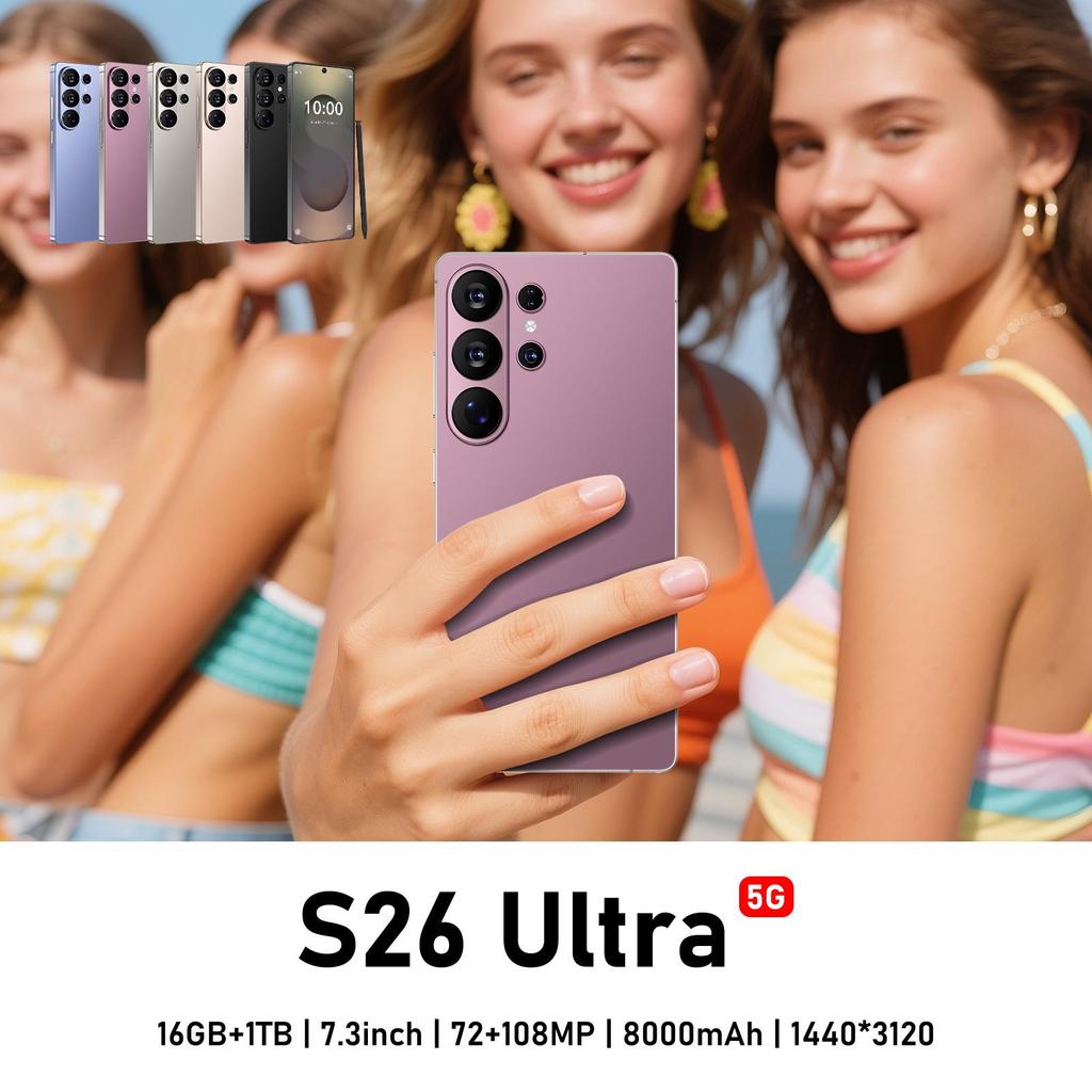 S26 Ultra 4G Smartphone: 7.3" Display, 3+16GB, Hot-Selling Model