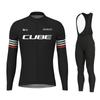 2026 Rvouei Cube Nowy Zespół Oddychający Męski Długi Rękaw Zestaw Koszulek Rowerowych Wiosna i Jesień Ubrania na Rower Górski Wear Ropa Ciclismo