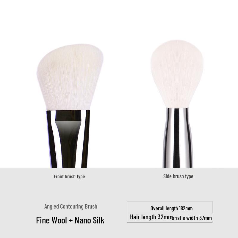 Ebony Wood Animal Hair 40-Piece Makeup Brush Set for Eyeshadow and Blush