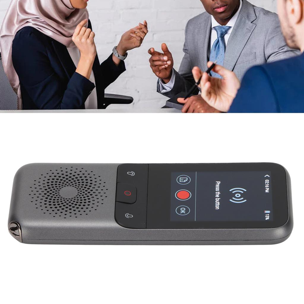 Instant Translation Device Smart Photo Translator Multi Languages Rechargeable 2 Way 2.4in Touchscreen for Travel for Business