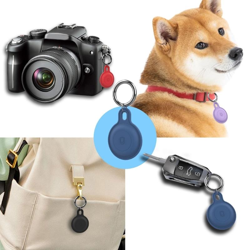 Tracker Holder for  Case Waterproof Silicone Case with Keychain, Shockproof & Dustproof Locator Holder