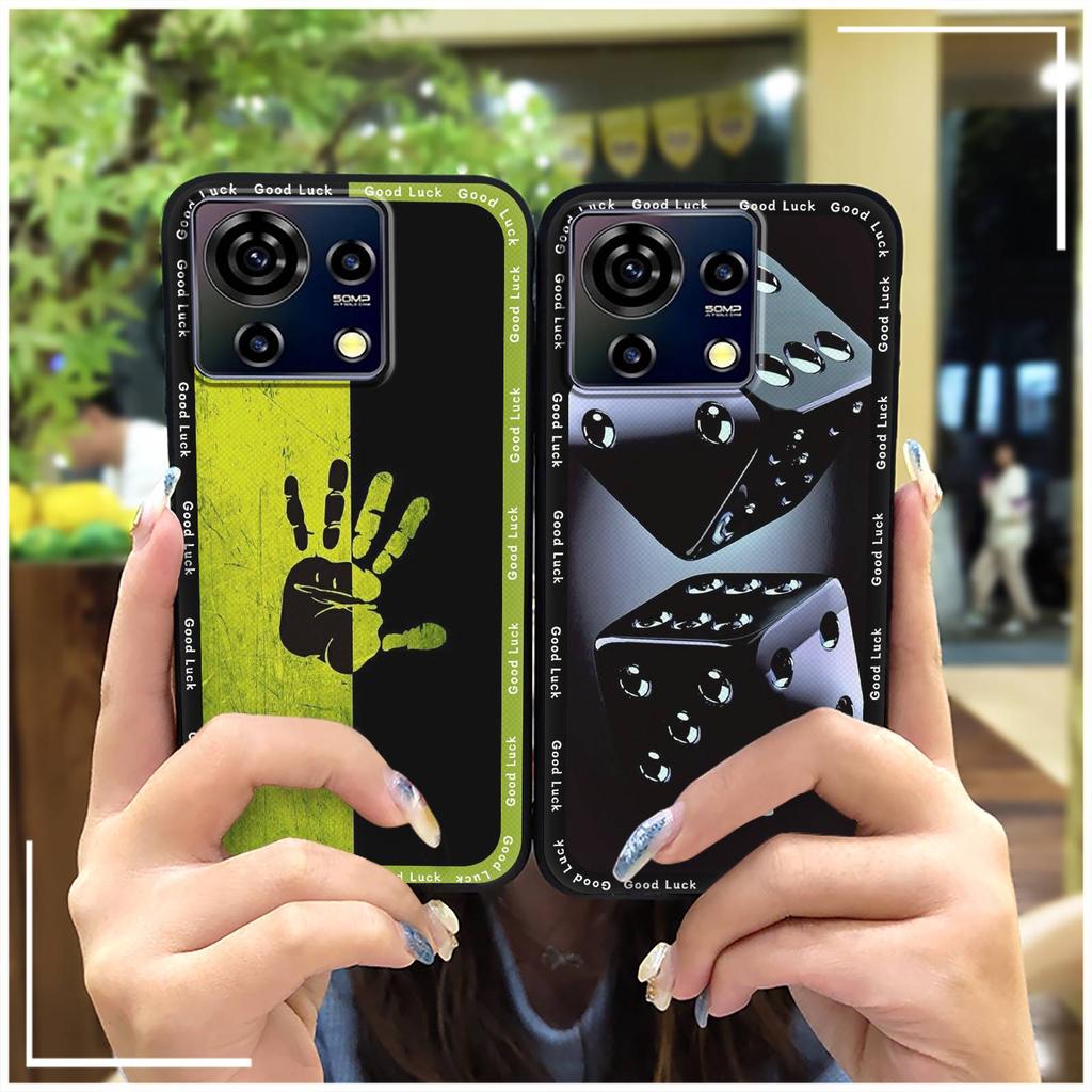 Vanntett Motedesign Telefondeksel For ZTE Blade V50 Vita Beskyttende Smussavvisende Bakside Tegneserie Mykt deksel TPU