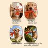 Dog Chew Toy Squeaky Dog Toy Cute Pet Shape Puppy Toy Built-in Sound Pet Toy Interactive Chew Toy Waffle Plush for Dogs Oral Cleaning
