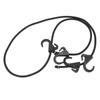 Camping Rope Strap UV Resistant POM Material Black Hooks Function Bungee Cords for Luggage Bundling