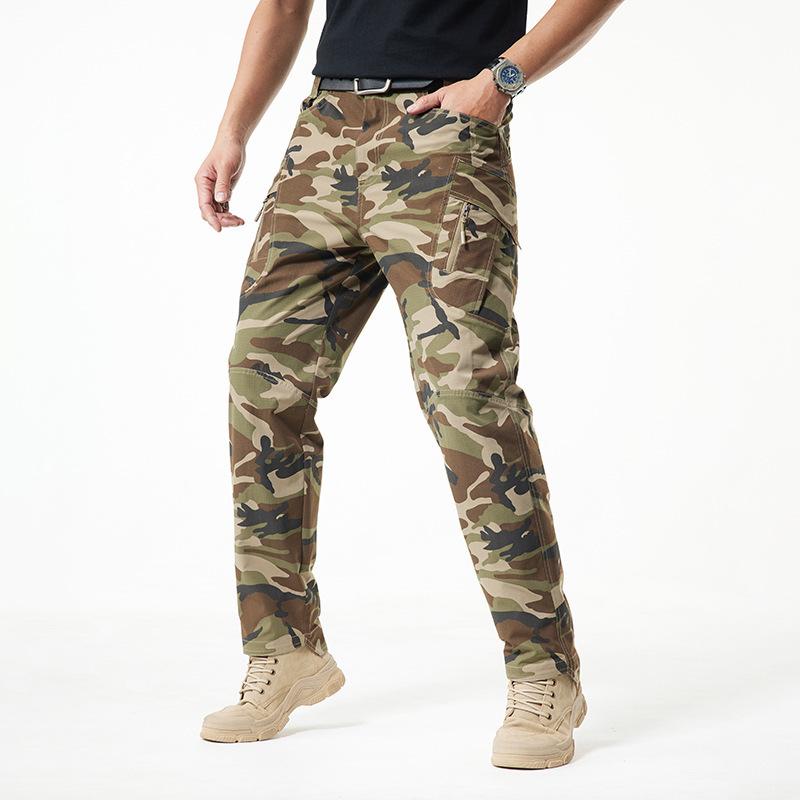 Casual Pants, Men's Tactical Pants, Multi Pocket Workwear, Camouflage Pants
