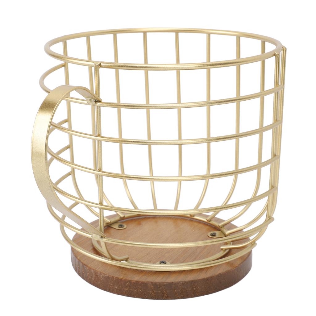 Mug Shape Coffee Pod Holder Coffee Capsule Storage Basket for Counter Coffee Bar Tabletop Kitchen Living Room