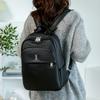 Fashion Women Backpack For Teenagers Black Portable School Bag Female Business Travel Backpack Girls Waterproof Nylon Mochila