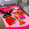 Bunny Friend Personalized Text Floor Mat Perfect for Balcony Hallway Decorate room Living Rooms Anti-slip Rug Anime Office Decor Best for Christmas