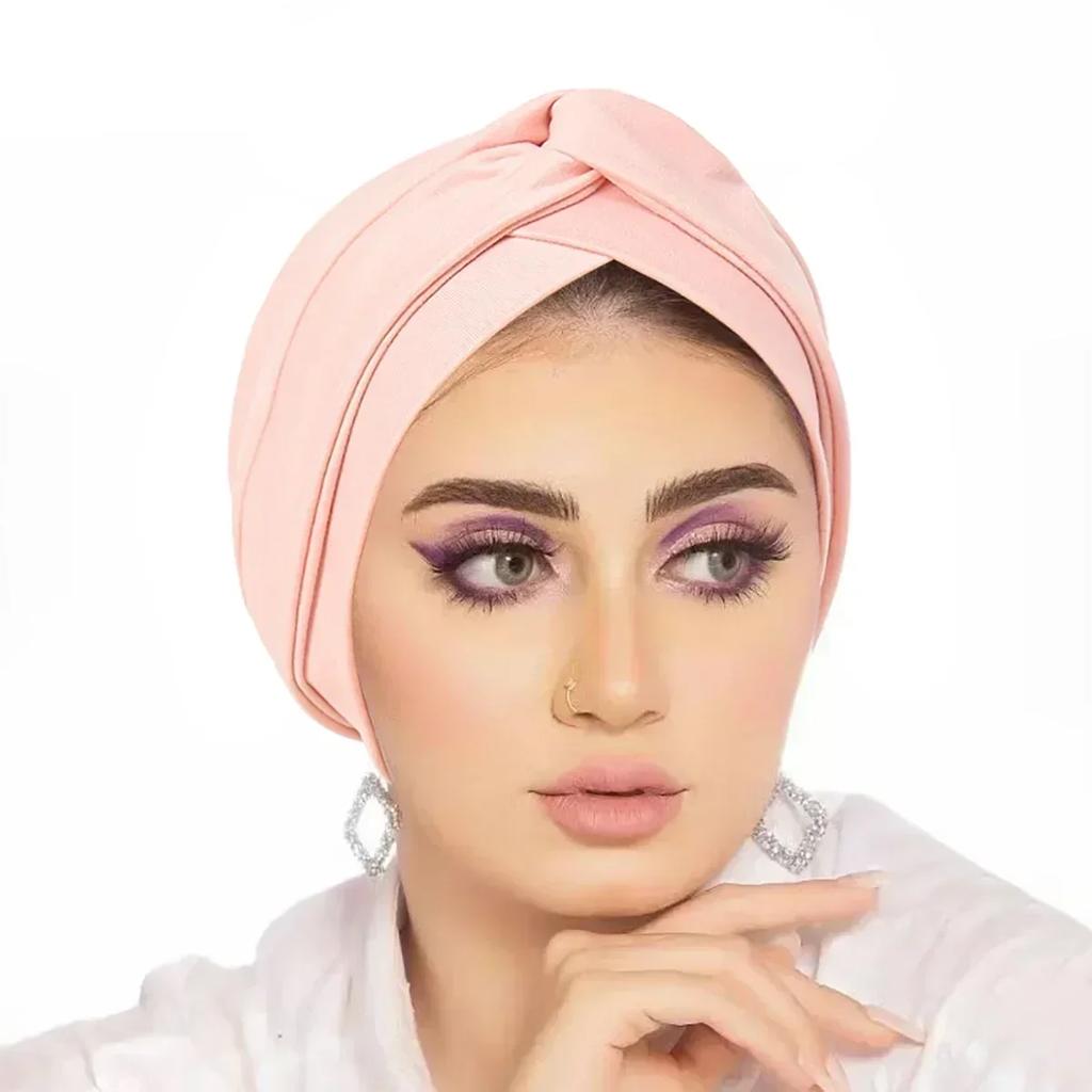Women Sequin Knotted Turban Indian Hat Muslim Hijab Beanie Bonnet Hair Loss Headscarf Chemo Cap Headwear Bandanas Turbante Mujer