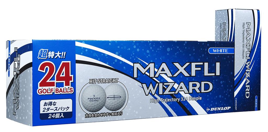 DUNLOP Golfball Max Fly Wizard 2021 Modell 1 Box Weiß (24 Stück)
