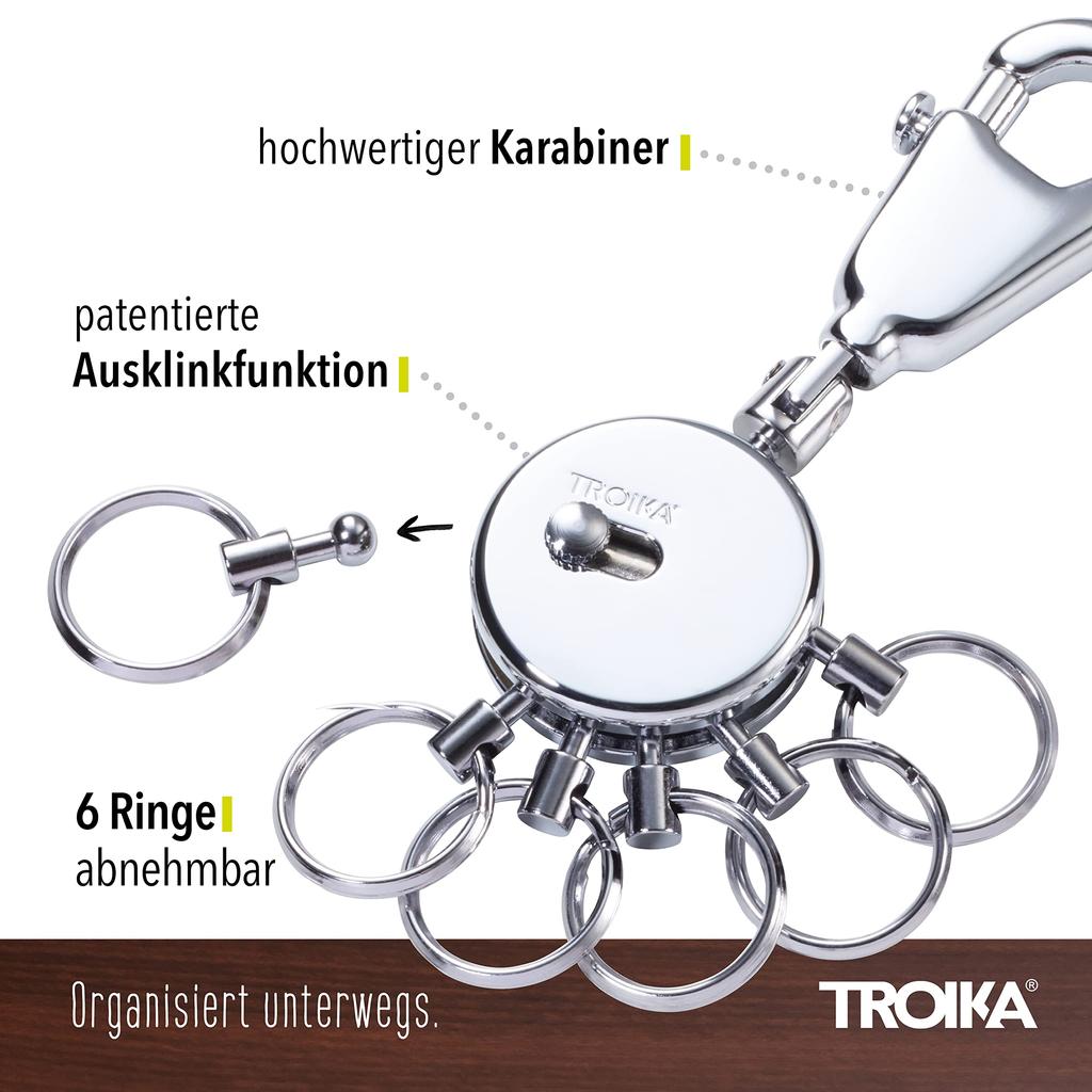 TROIKA Key Black Vision Ring, #KYR01/A161