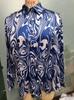 2026 Women's Fashion Satin Slim Fit Abstract Animal Print Long Sleeve Shirt