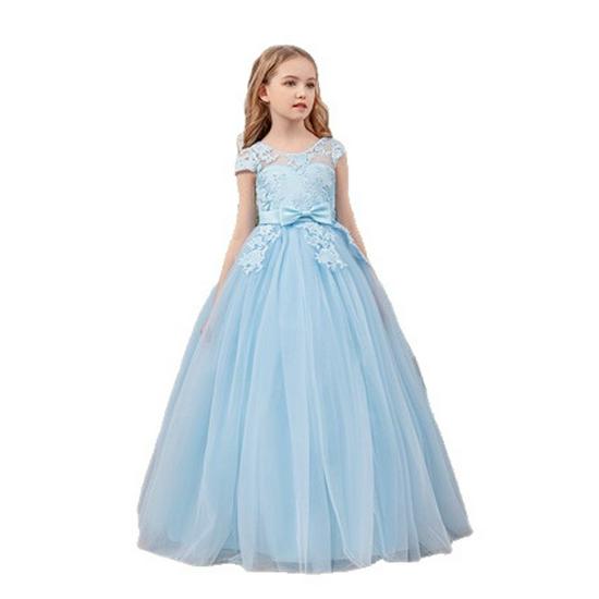 Abito con gonna a sbuffo per bambina per Pianoforte, Compleanno, Matrimonio o Sfilata
