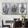 Love Heart 3D Effect Wall Art Metal Figure Statue Painting Modern Wall Art Canvas Artwork Decoration Valentine's Day Gift Wall Decor for Home Office